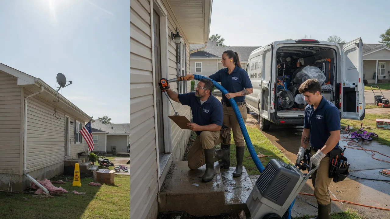 Ceiling Water Damage Restoration in Hiltons, VA near me